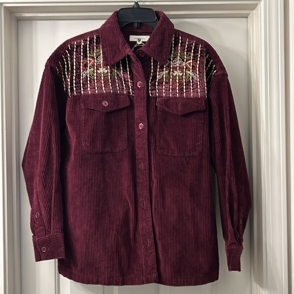 NWT Cleo & Wolf velvet shacket - Picture 2 of 8